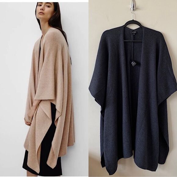 Aritzia-Babaton Lenny Wool & Cashmere Shawl Sweater - Picture 1 of 8